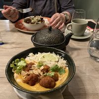 Baked cauliflower in curry sauce   at Manna 68 in Gdansk