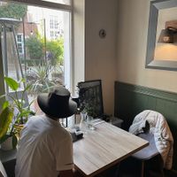 Window table at Manna 68 in Gdansk