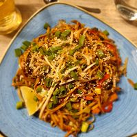 Chow mein at Manna 68 in Gdansk