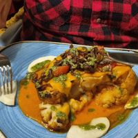 Cauliflower steak at Manna 68 in Gdansk