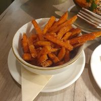 Sweet potato fries at Manna 68 in Gdansk