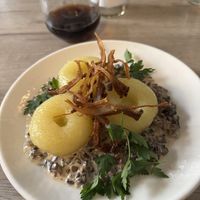 Polish Dumplings with Mushrooms (so good!)  at Manna 68 in Gdansk