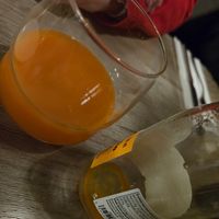 Carrot juice at Manna 68 in Gdansk
