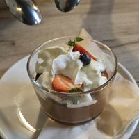 Chocolate mousse at Manna 68 in Gdansk