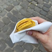 Passion fruit macaroon at Manna 68 in Gdansk