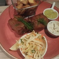 No-fish' n' chips at Manna 68 in Gdansk