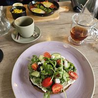 Greek omelette and vegan shakshuka at Manna 68 in Gdansk