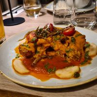 Tasty cauliflower steak nicely presented at Manna 68 in Gdansk