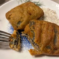 Jackfruit „Fish” served with Homemade Tartare Sauce. at Manna 68 in Gdansk