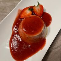 Pannacotta with Strawberry Coulis. at Manna 68 in Gdansk