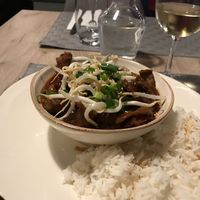 Vegan “duck" at Manna 68 in Gdansk