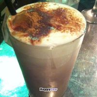 Chocolate soy milk drink at Eat More Greens in Tokyo