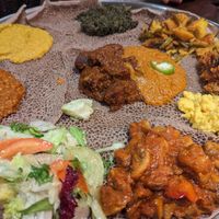 Vegan platter at Adulis - Oval in South West London