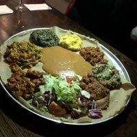 Vegan platter  at Adulis - Oval in South West London