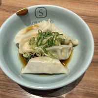 Vegan Gyoza  at Soranoiro Nippon in Tokyo
