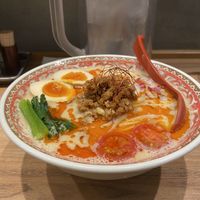 Vegan TanTan with extra egg  at Soranoiro Nippon in Tokyo