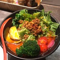 Extra vegetable spicy noodle soup at Soranoiro Nippon in Tokyo
