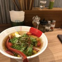 Vegan Soy Sauce Ramen at Soranoiro Nippon in Tokyo
