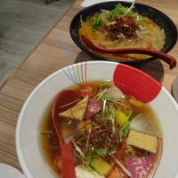 Vegan Ramen with a kind of Italian flavour I would say :D at Soranoiro Nippon in Tokyo