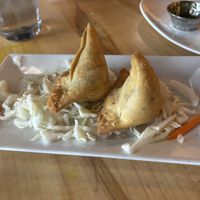 Samosas, very good  at Spice Room in Denver