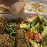 Falafel Platter at Al Rayan Restaurant & Market in Murfreesboro