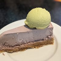 Strawberry Cheesecake and Ice Cream at Chef Kenny's Asian Vegan Cuisine in Las Vegas