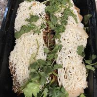 Sea bass with rice noodle cake things at Chef Kenny's Asian Vegan Cuisine in Las Vegas