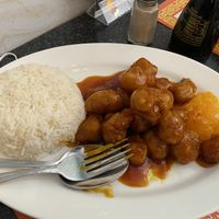Orange chicken (definitely recommend) #Veganuary at Chef Kenny's Asian Vegan Cuisine in Las Vegas