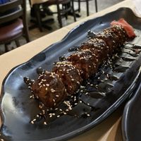 Rare Steak roll (Impossible meat)  at Chef Kenny's Asian Vegan Cuisine in Las Vegas