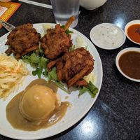 Fried chicken dinner! at Chef Kenny's Asian Vegan Cuisine in Las Vegas