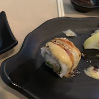 What’s left of the California roll. at Chef Kenny's Asian Vegan Cuisine in Las Vegas