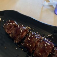 New appetizer: Medium rare vegan steak roll. at Chef Kenny's Asian Vegan Cuisine in Las Vegas