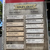 They do have honey but otherwise vegan.   at Holey Grail Donuts - Food Truck in Hanalei