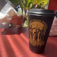 Holey Grail Cacao Coffee  at Holey Grail Donuts - Food Truck in Hanalei