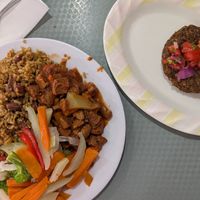 Daily menu plus a burger at Tony's F in Santo Domingo