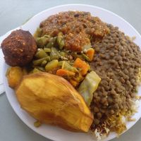 Vegan choices at Tony's F in Santo Domingo