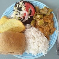 Vegan choices at Tony's F in Santo Domingo