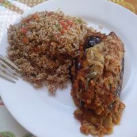 Vegetarian food at Tony's F in Santo Domingo