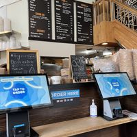 Order at the kiosk    at Vinason in Seattle