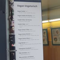 Vegan - Vegetarian menu at La Sofra in Basel