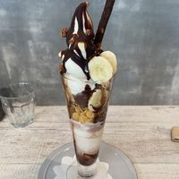 Chocolate sundae   at Veggy Way in Sapporo