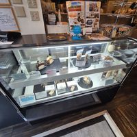 Variety of vegan cakes which we didnt get to try - but they do look good!!! at Veggy Way in Sapporo