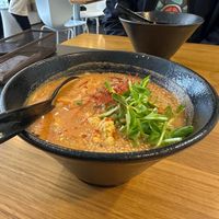 Spicy miso ramen at Veggy Way in Sapporo