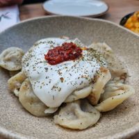 Vegan dumplings at Vegan House in Antalya