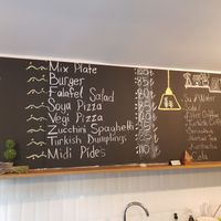 Menu at Vegan House in Antalya