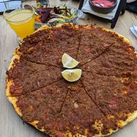 Soya pizza at Vegan House in Antalya