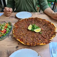 Lahmacun at Vegan House in Antalya