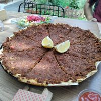 Best lahmacun I've ever had! at Vegan House in Antalya