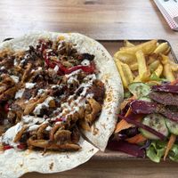 Oyster mushroom shawarma.    at Vegan House in Antalya