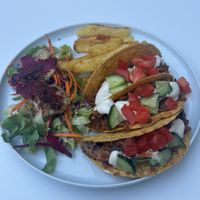 Tacos, the „meat” was very well spiced and juicy   at Vegan House in Antalya
